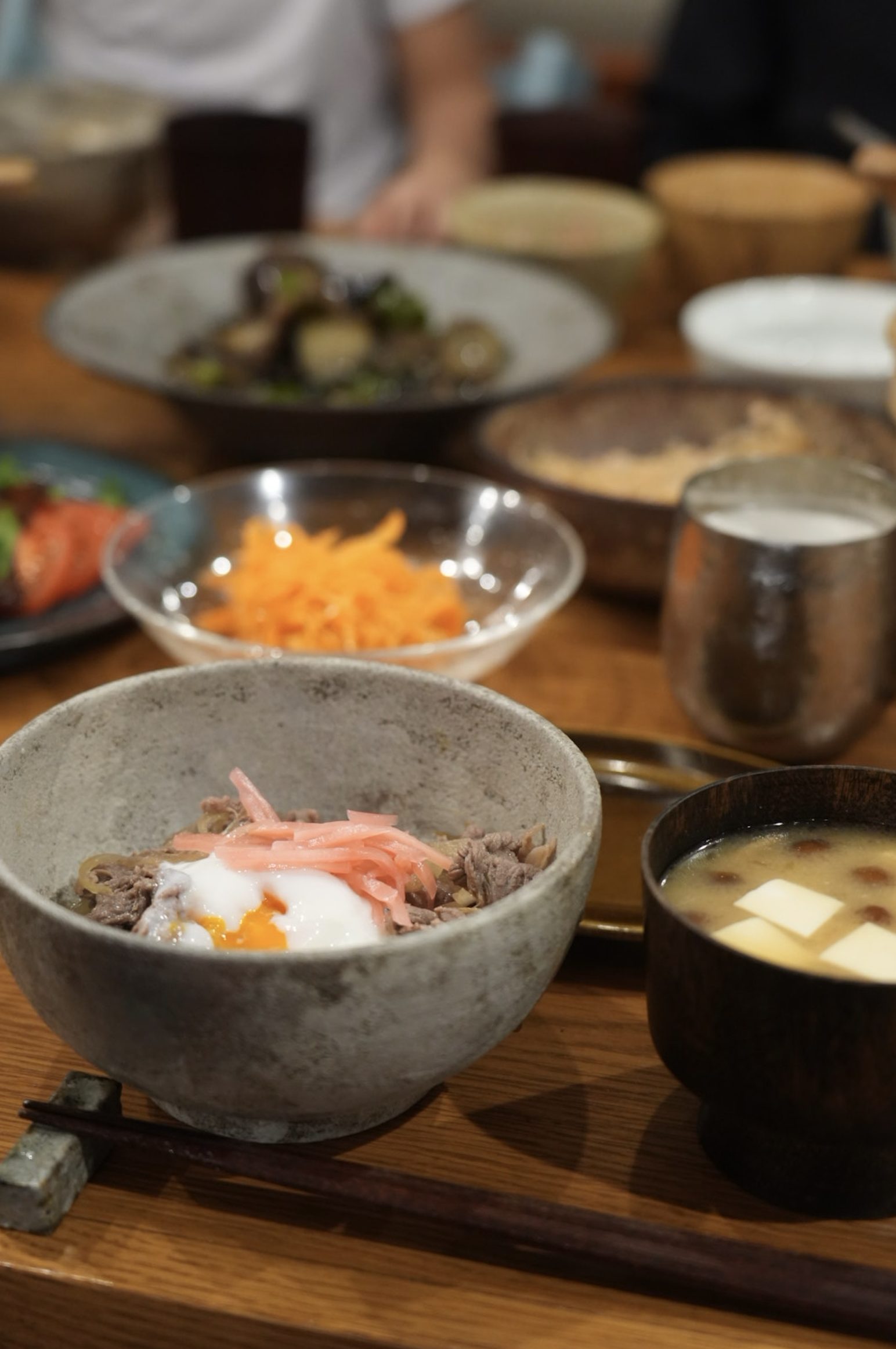 きのうの献立：セルフ牛丼