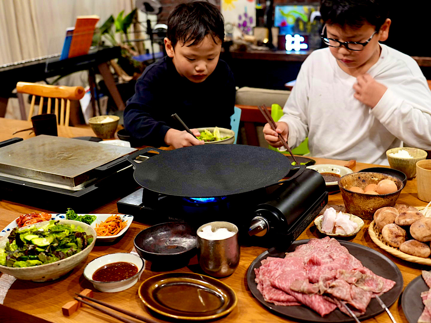 きのうの献立：お家焼き肉
