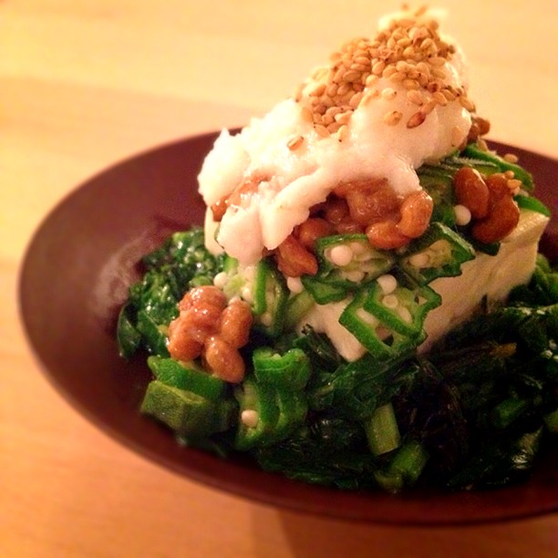 ネバネバ冷や奴